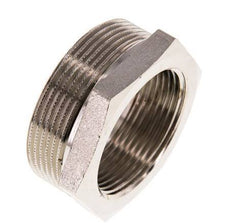 G 1 1/2'' x G 2'' F/M Anillo reductor de latón niquelado 16 Bar