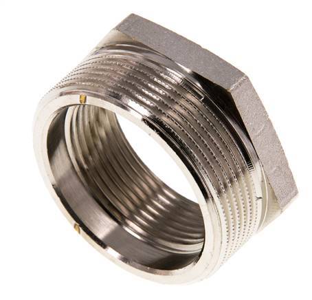 G 1 1/2'' x G 2'' F/M Anillo reductor de latón niquelado 16 Bar