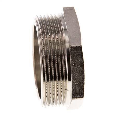 G 1 1/2'' x G 2'' F/M Anillo reductor de latón niquelado 16 Bar