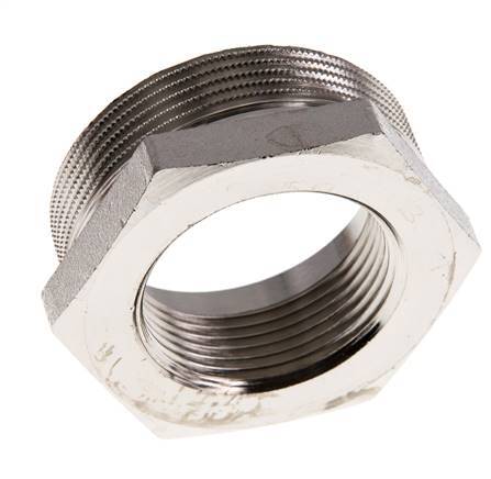 G 1 1/4'' x G 2'' F/M Anillo reductor de latón niquelado 16 Bar