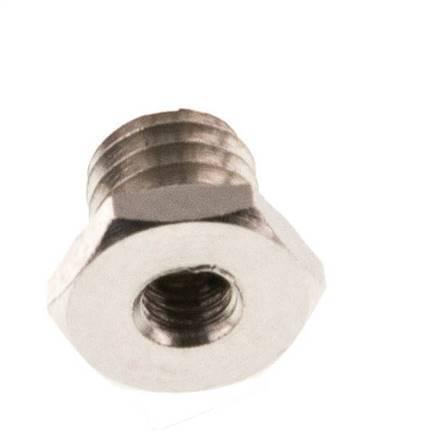 M3 x M5 F/M Nickel plated Brass Reducing Ring 16 Bar [2 Pieces]