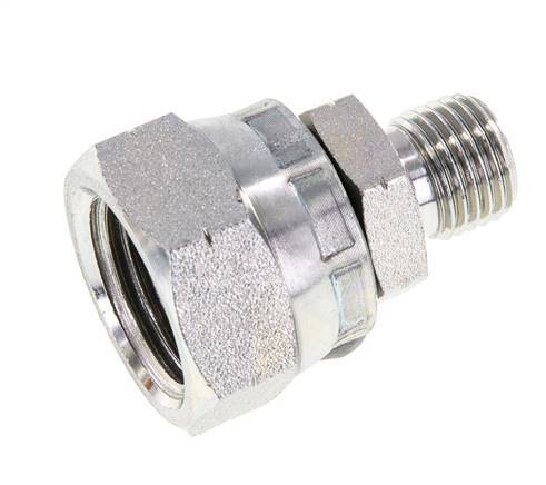 G 1/2'' x G 1/4'' F/M Adaptador reductor de acero galvanizado 300 Bar - Hidráulico