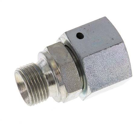 G 1/2'' x G 3/8'' F/M Adaptador Reductor de Acero Cincado 300 Bar - Hidráulico