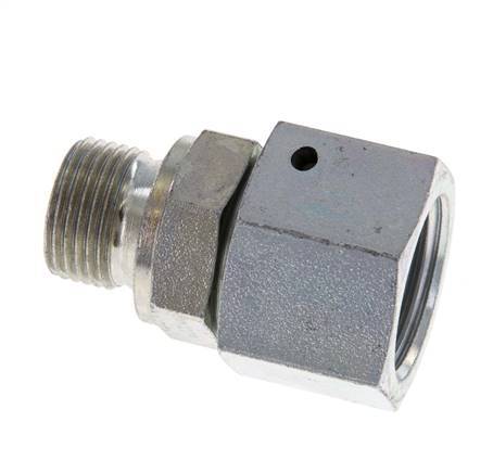 G 1/2'' x G 3/8'' F/M Adaptador Reductor de Acero Cincado 300 Bar - Hidráulico