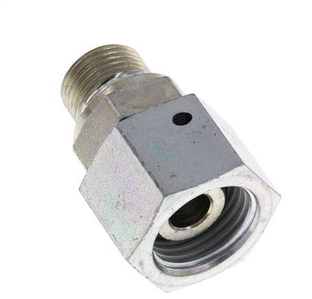 G 1/2'' x G 3/8'' F/M Adaptador Reductor de Acero Cincado 300 Bar - Hidráulico