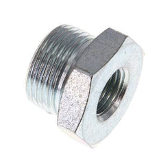G 1/4'' x M22x1,5 F/M Anillo reductor de acero cincado 250 Bar - Hidráulico