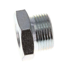 G 1/4'' x M22x1,5 F/M Anillo reductor de acero cincado 250 Bar - Hidráulico