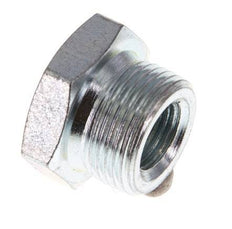 G 1/4'' x M22x1,5 F/M Anillo reductor de acero cincado 250 Bar - Hidráulico