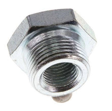 G 1/4'' x M22x1,5 F/M Anillo reductor de acero cincado 250 Bar - Hidráulico