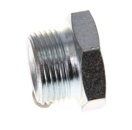 G 1/4'' x M22x1,5 F/M Anillo reductor de acero cincado 250 Bar - Hidráulico