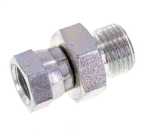 G 1/8'' x G 1/4'' F/M Adaptador reductor de acero cincado 350 Bar - Hidráulico