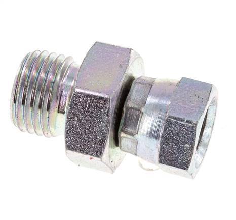 G 1/8'' x G 1/4'' F/M Adaptador reductor de acero cincado 350 Bar - Hidráulico