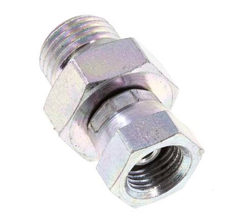 G 1/8'' x G 1/4'' F/M Adaptador reductor de acero cincado 350 Bar - Hidráulico