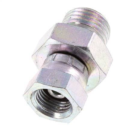 G 1/8'' x G 1/4'' F/M Adaptador reductor de acero cincado 350 Bar - Hidráulico