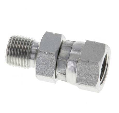G 1/8'' F/M Adaptador reductor de acero galvanizado 400 Bar - Hidráulico
