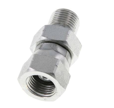 G 1/8'' F/M Adaptador reductor de acero galvanizado 400 Bar - Hidráulico