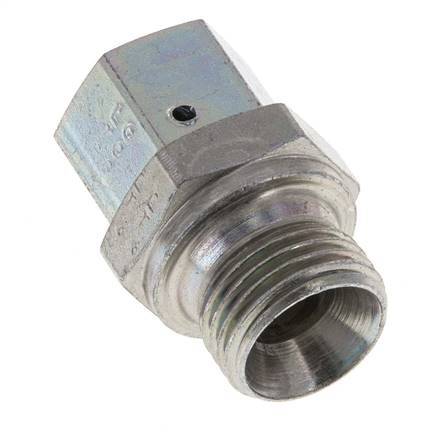 G 3/8'' x G 1/2'' F/M Adaptador reductor de acero galvanizado 350 Bar - Hidráulico