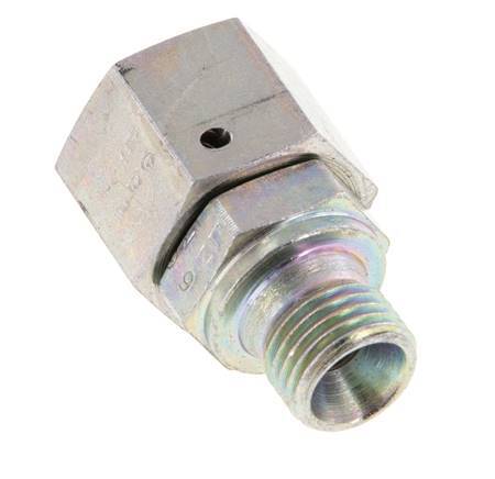 G 3/8'' x G 1/4'' F/M Adaptador reductor de acero cincado 350 Bar - Hidráulico