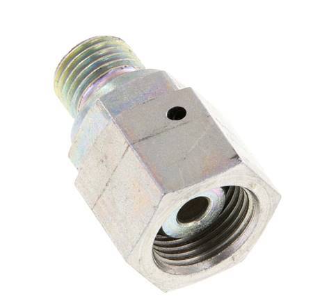 G 3/8'' x G 1/4'' F/M Adaptador reductor de acero cincado 350 Bar - Hidráulico