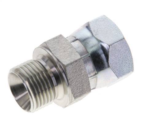 G 3/8'' F/M Adaptador Reductor de Acero Cincado 325 Bar - Hidráulico [2 Piezas]