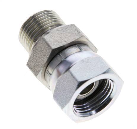 G 3/8'' F/M Adaptador Reductor de Acero Cincado 325 Bar - Hidráulico [2 Piezas]