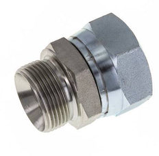 G 1 1/2'' x G 1 1/4'' F/M Adaptador Reductor de Acero Cincado 125 Bar - Hidráulico