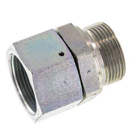 G 1 1/4'' F/M Adaptador Reductor de Acero Cincado 150 Bar - Hidráulico
