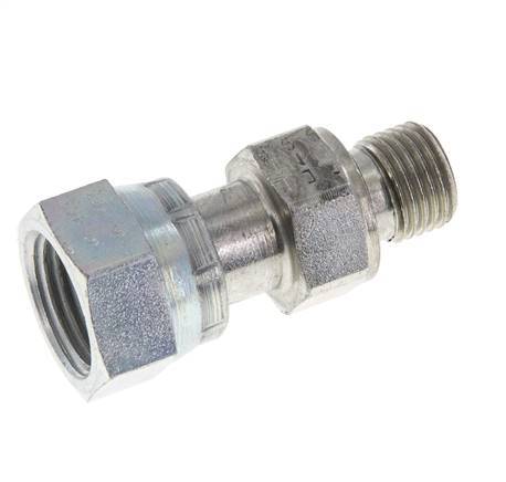 UN 11/16''-16 x G 1/4'' F/M Adaptador reductor de acero galvanizado ORFS 630 Bar - Hidráulico