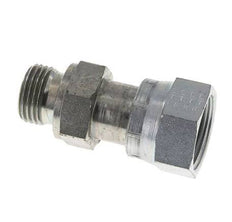 Adaptador reductor de acero galvanizado UNS 1''-14 x G 1/2'' F/M ORFS 400 Bar - Hidráulico