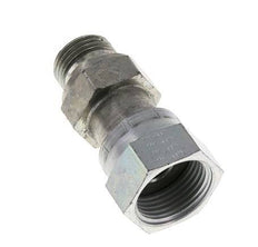 Adaptador reductor de acero galvanizado UNS 1''-14 x G 1/2'' F/M ORFS 400 Bar - Hidráulico