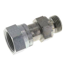 Adaptador reductor de acero galvanizado UNS 1''-14 x G 1/2'' F/M ORFS 400 Bar - Hidráulico