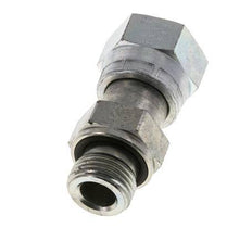 Adaptador reductor de acero galvanizado UNS 1''-14 x G 1/2'' F/M ORFS 400 Bar - Hidráulico
