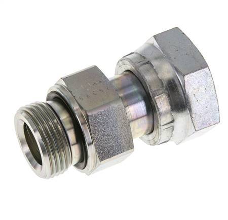 UN 1-7/16''-12 x G 1'' F/M Adaptador reductor de acero galvanizado ORFS 400 Bar - Hidráulico