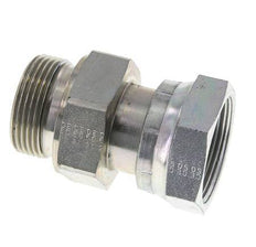 UN 1-11/16''-12 x G 1 1/4'' F/M Adaptador reductor de acero galvanizado ORFS 250 Bar - Hidráulico