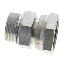 UN 2''-12 x G 1 1/2'' F/M Adaptador reductor de acero galvanizado ORFS 250 Bar - Hidráulico
