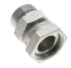 UN 2''-12 x G 1 1/2'' F/M Adaptador reductor de acero galvanizado ORFS 250 Bar - Hidráulico