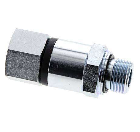 G 1/2'' F/M Junta giratoria de acero galvanizado 400 Bar - Hidráulica - Alta presión