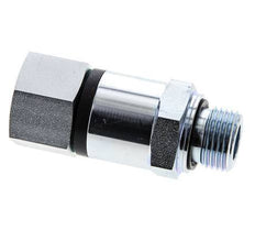 G 1/2'' F/M Junta giratoria de acero galvanizado 400 Bar - Hidráulica - Alta presión
