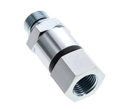G 1/2'' F/M Junta giratoria de acero galvanizado 400 Bar - Hidráulica - Alta presión