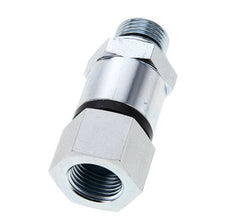 G 1/2'' F/M Junta giratoria de acero galvanizado 400 Bar - Hidráulica - Alta presión