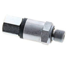 G 1/4'' F/M Junta giratoria de acero galvanizado 500 Bar - Hidráulica - Alta presión