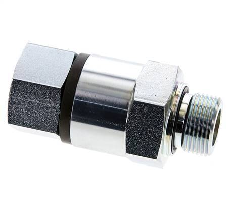 G 3/4'' F/M Junta giratoria de acero galvanizado 400 Bar - Hidráulica - Alta presión