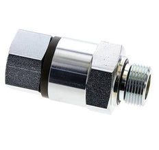 G 3/4'' F/M Junta giratoria de acero galvanizado 400 Bar - Hidráulica - Alta presión