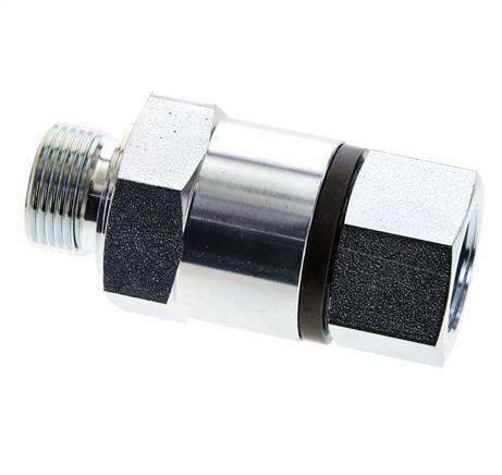 G 3/4'' F/M Junta giratoria de acero galvanizado 400 Bar - Hidráulica - Alta presión