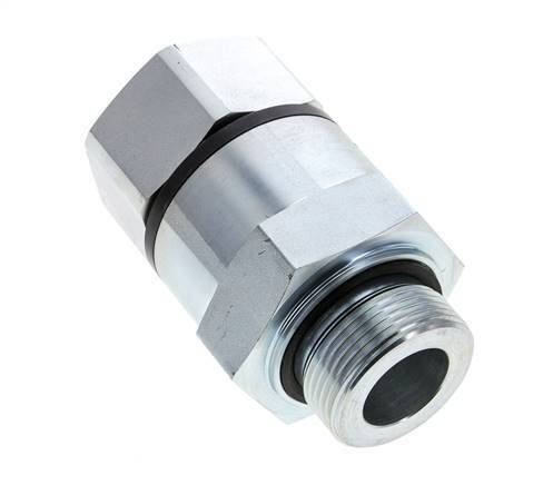 G 1 1/4'' F/M Junta giratoria de acero galvanizado 400 Bar - Hidráulica - Alta presión