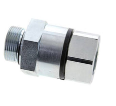 G 1 1/4'' F/M Junta giratoria de acero galvanizado 400 Bar - Hidráulica - Alta presión
