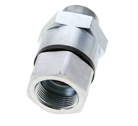 G 1 1/4'' F/M Junta giratoria de acero galvanizado 400 Bar - Hidráulica - Alta presión
