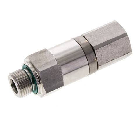 G 1/2'' F/M Junta giratoria de acero inoxidable 250 Bar - Hidráulica - Alta presión