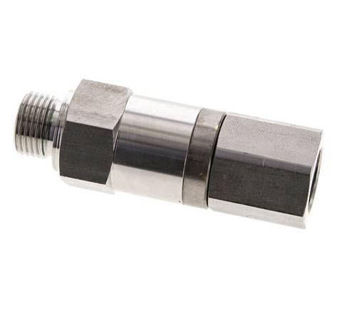 G 1/2'' F/M Junta giratoria de acero inoxidable 250 Bar - Hidráulica - Alta presión