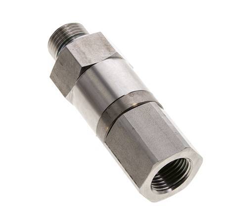 G 1/2'' F/M Junta giratoria de acero inoxidable 250 Bar - Hidráulica - Alta presión